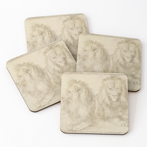 Item preview, Two Seated Lions by Albrecht Dürer  designed and sold by Amanda1775.