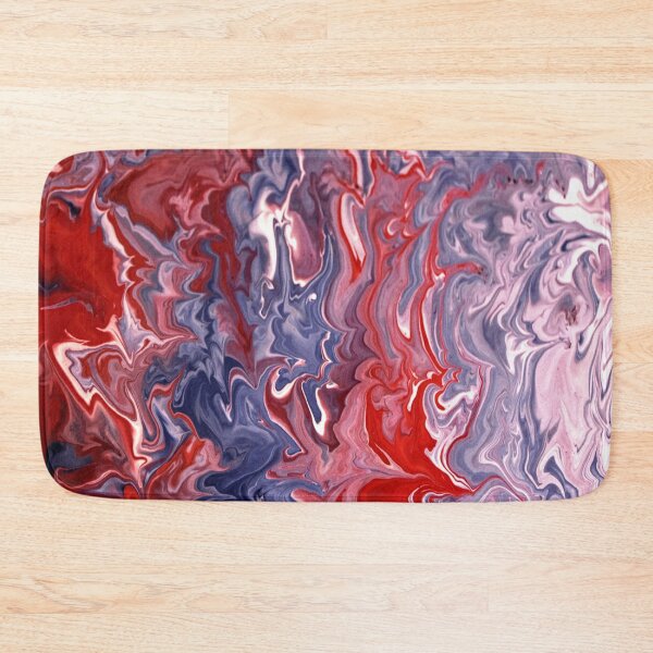 Item preview, PATTERN DESIGN STUDY #24 - Abstract of Red Violet Mauve Liquid Shapes designed and sold by DEL-Productions.