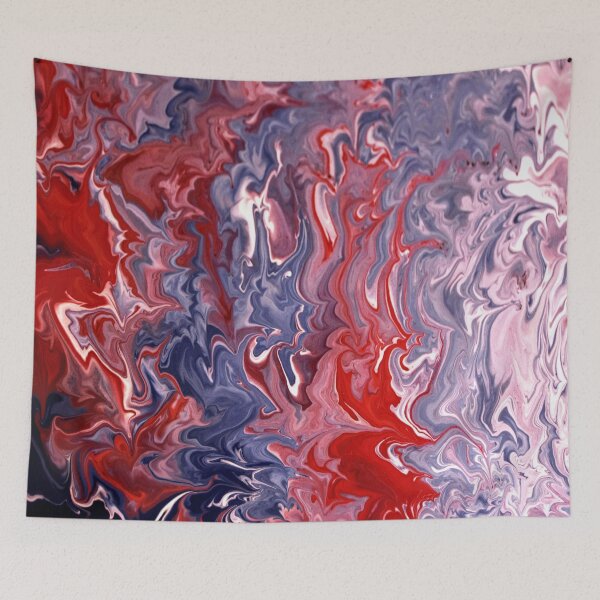 Item preview, PATTERN DESIGN STUDY #24 - Abstract of Red Violet Mauve Liquid Shapes designed and sold by DEL-Productions.