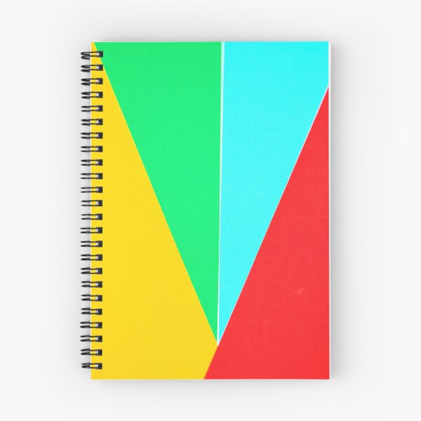 Item preview, PATTERN DESIGN STUDY #27 - Gold Green Blue Red Triangular Shapes designed and sold by DEL-Productions.