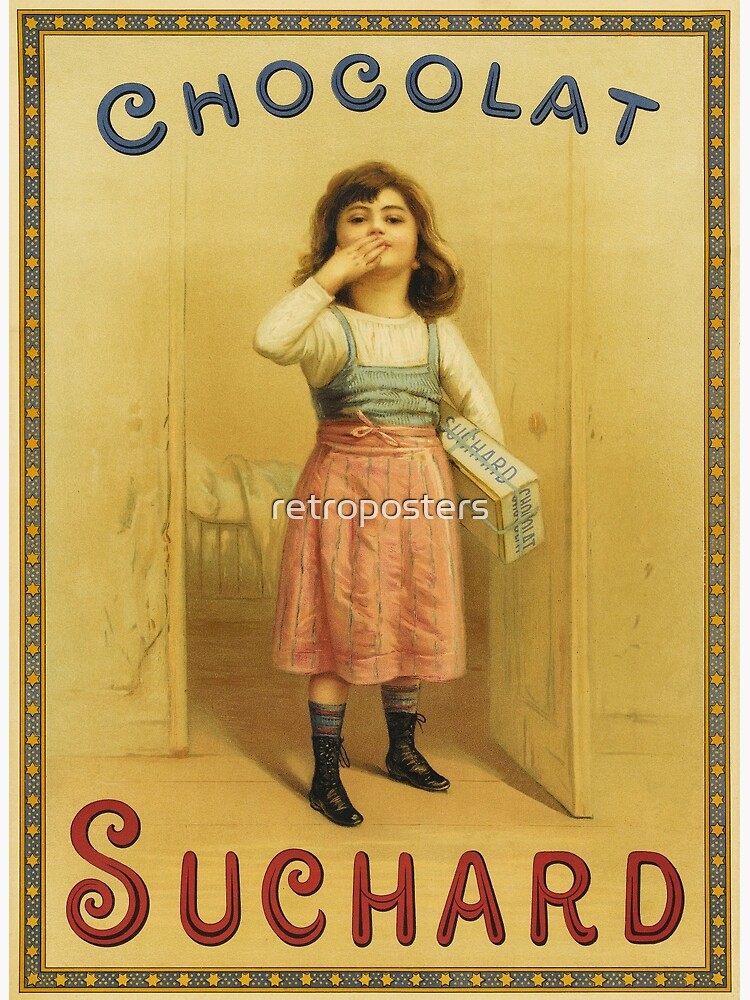 Affiche vintage pub cacao Suchard poster vintage publicité chocolat