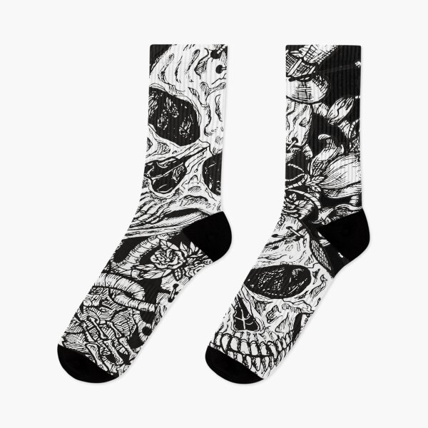 Item preview, Engraved Skull Illustration designed and sold by PotluckPrints.