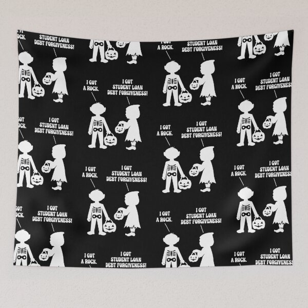 Item preview, I Got A Rock I Got Student Loan Debt Forgiveness Funny Halloween designed and sold by GravitiTees.