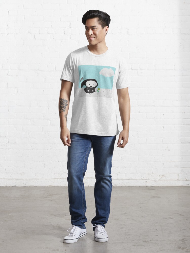 Alternate view of Grim Reaper and Flower Essential T-Shirt