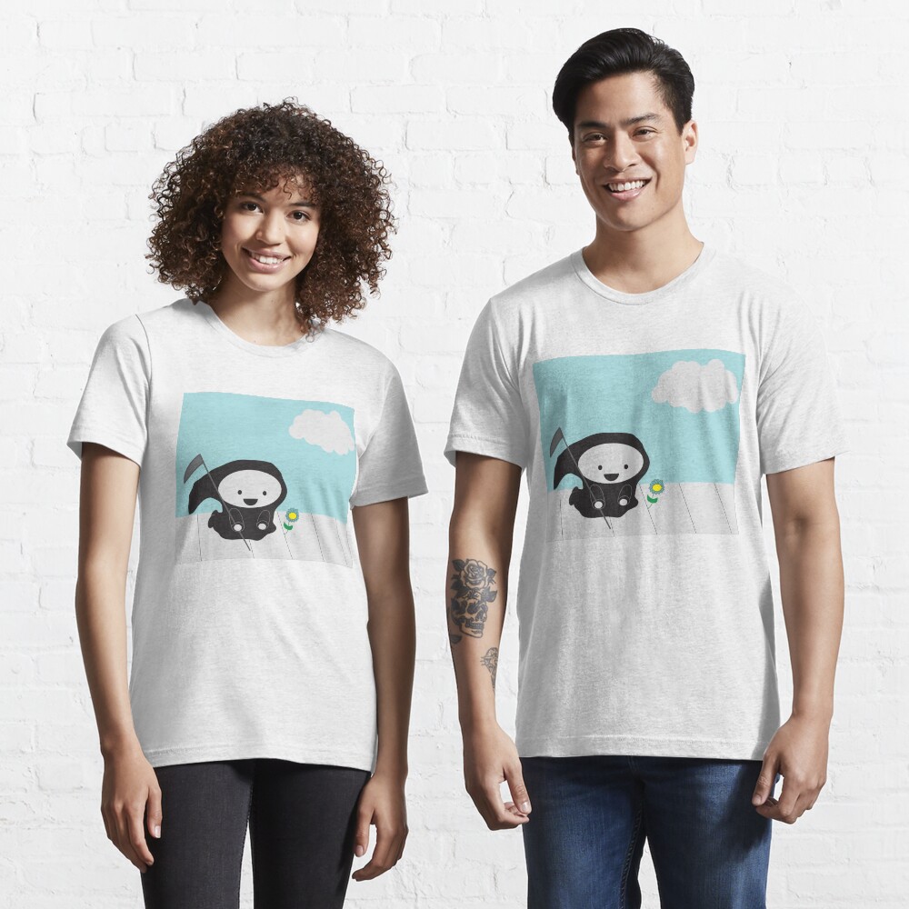 Grim Reaper and Flower Essential T-Shirt