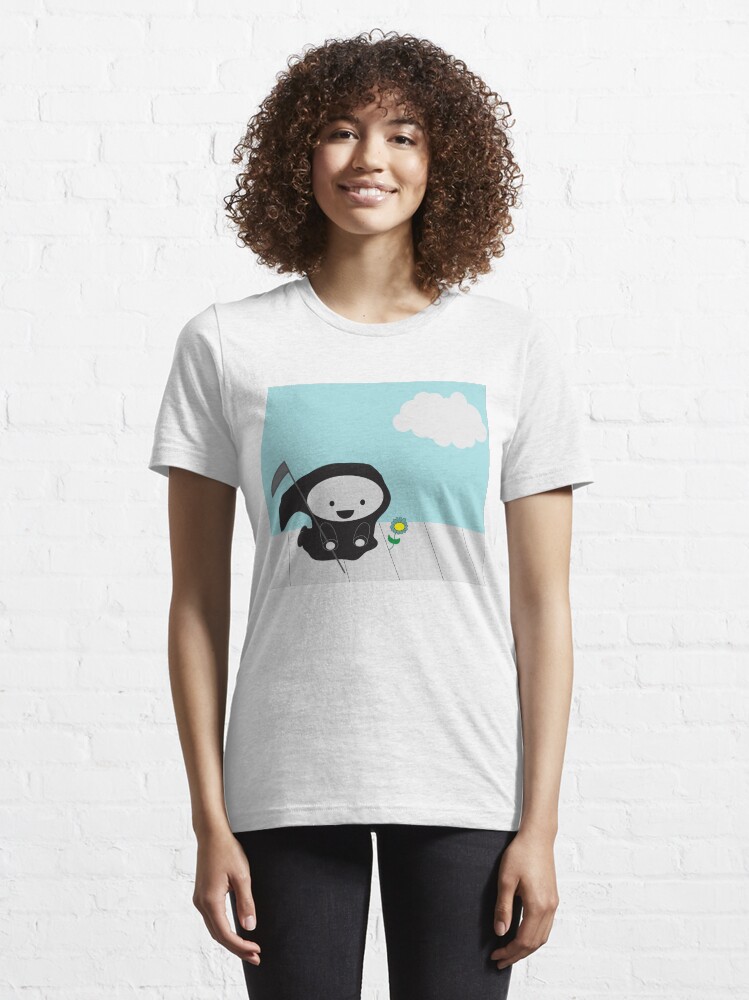 Alternate view of Grim Reaper and Flower Essential T-Shirt