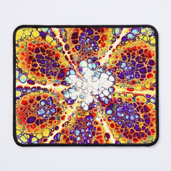 Item preview, PATTERN DESIGN STUDY #33 - Colorful Abstract of Cellular Shapes in Petal Form designed and sold by DEL-Productions.