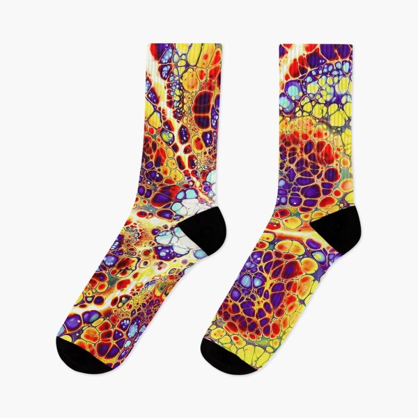 Item preview, PATTERN DESIGN STUDY #33 - Colorful Abstract of Cellular Shapes in Petal Form designed and sold by DEL-Productions.