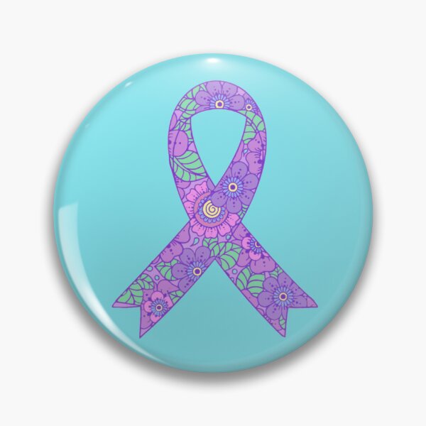 Item preview, Flower pattern Awareness Ribbon  designed and sold by CaitlynConnor.