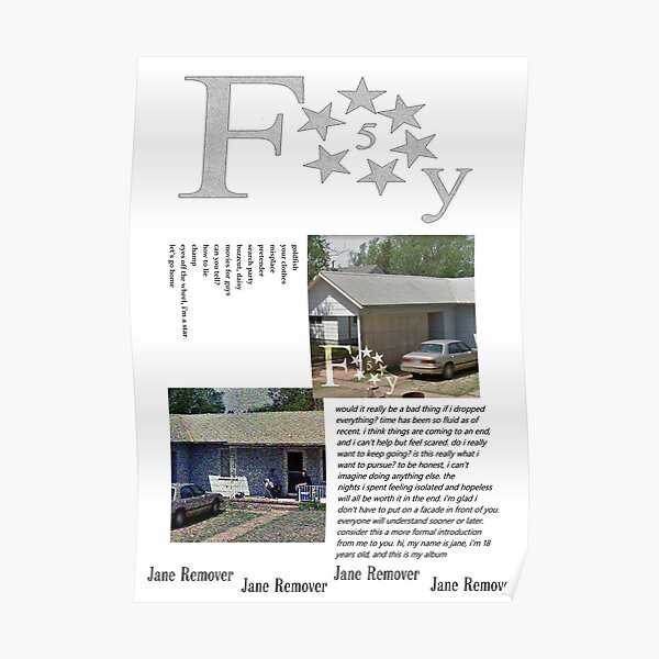 Jane Remover - Frailty (Updated Design) Poster