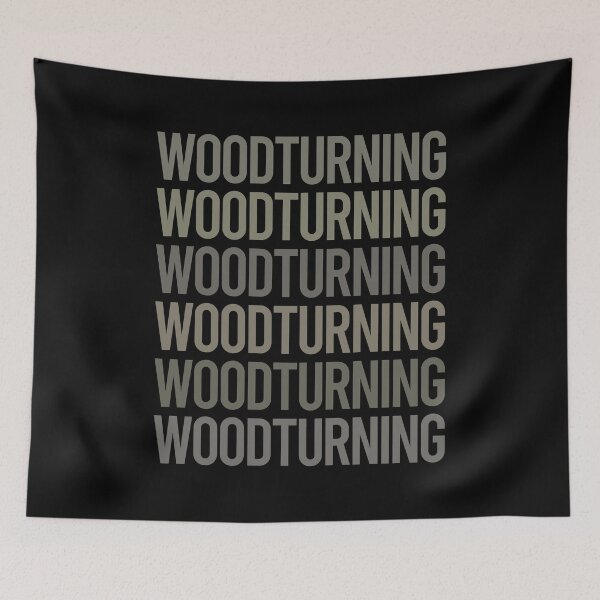Item preview, Gray Text Art Woodturning Woodturn Wood Turn Turning Turner designed and sold by TartSpiderWeb.