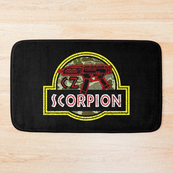 Item preview, Jurassic CZ Scorpion USA Pistol Retro Badge Dinosaur Patch Logo Camo Frogskin designed and sold by Warhawk Designs.