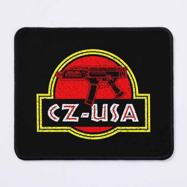 Item preview, Jurassic CZ Scorpion USA SMG Pistol Retro Badge Dinosaur Patch Logo designed and sold by Warhawk Designs.