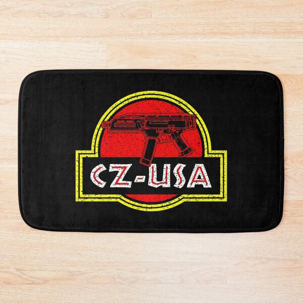 Item preview, Jurassic CZ Scorpion USA SMG Pistol Retro Badge Dinosaur Patch Logo designed and sold by Warhawk Designs.