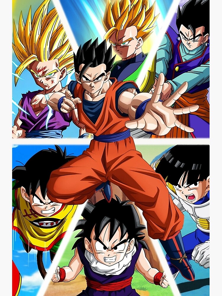 Dragon Ball z group Poster for Sale by StickersbyMaliy