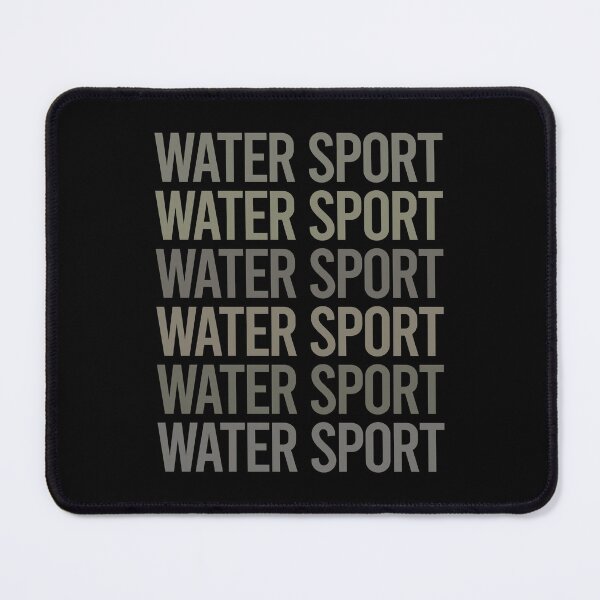 Item preview, Gray Text Art Water Sports designed and sold by TartSpiderWeb.