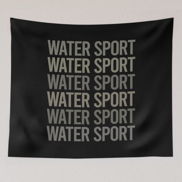 Artikelvorschau, Grauer Text Art Wassersport entworfen und verkauft von TartSpiderWeb.
