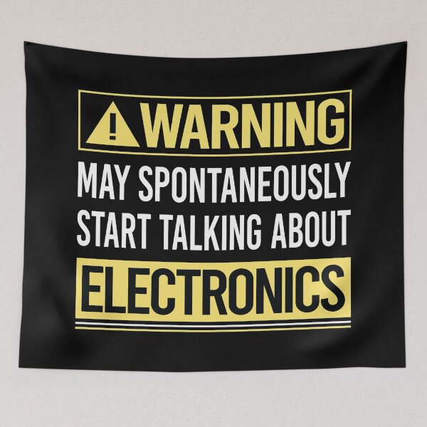Item preview, Warning About Electronics designed and sold by WrightTrouble.