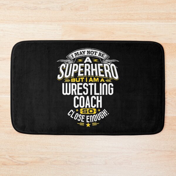 Item preview, Wrestling Coach Gift Idea Superhero Wrestling designed and sold by MichelSorour.