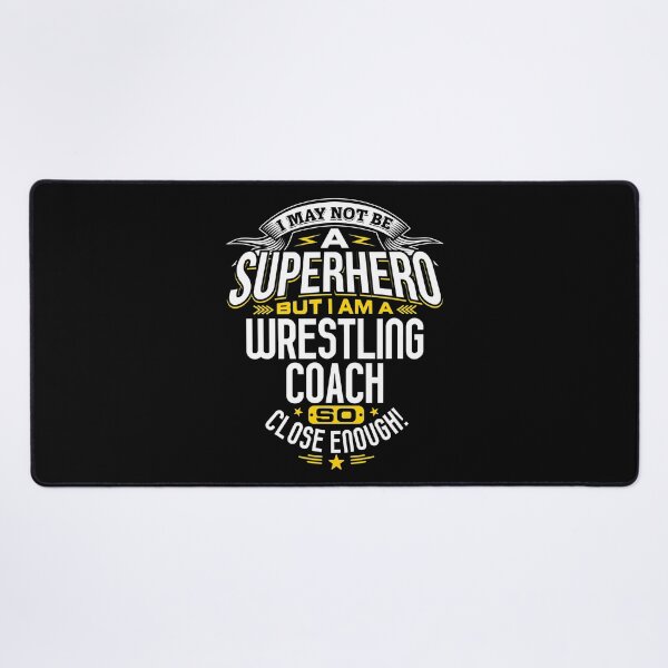 Item preview, Wrestling Coach Gift Idea Superhero Wrestling designed and sold by MichelSorour.
