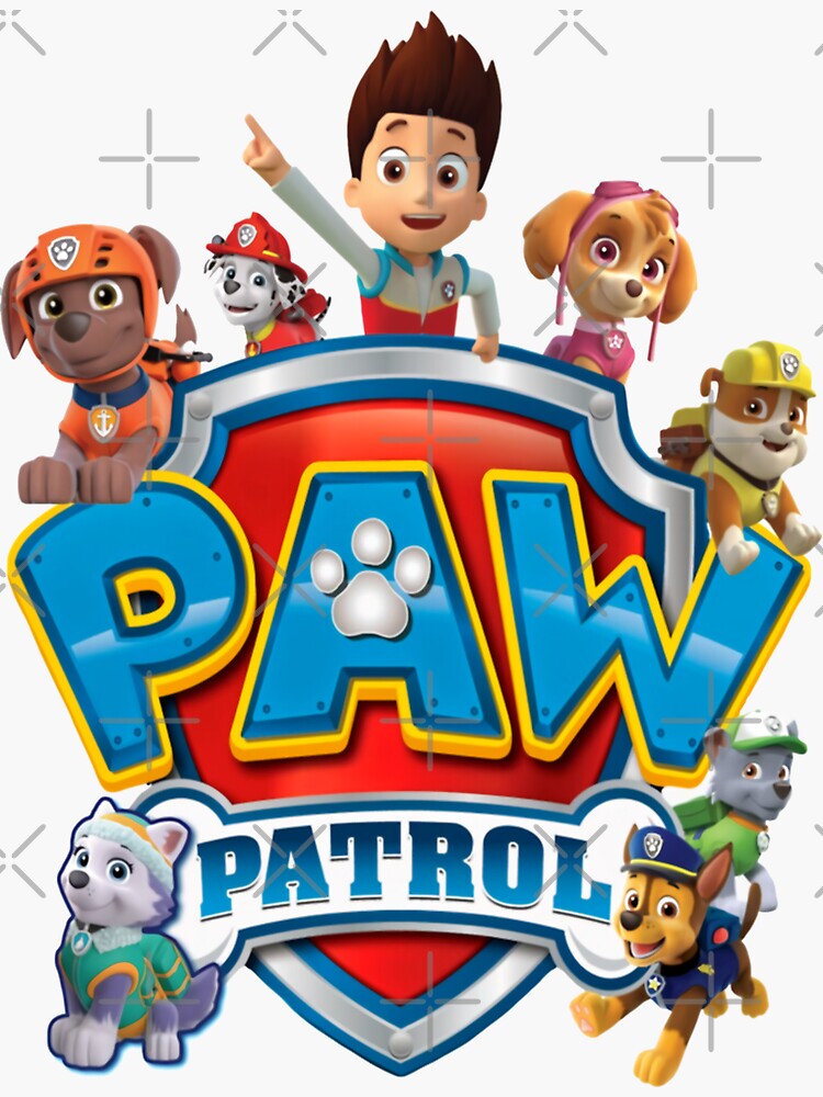 Paw Patrol Hero Sticker For Sale By Sidneyallshop Redbubble