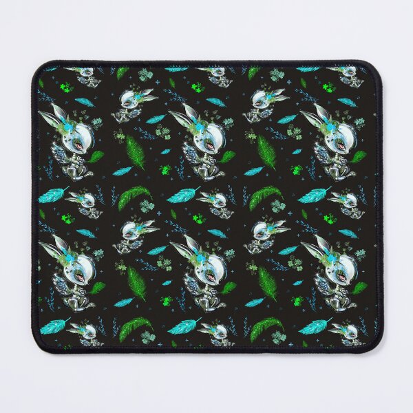 Item preview, Winged Bunny in Acid Green and Aqua designed and sold by GWTF-Designs.