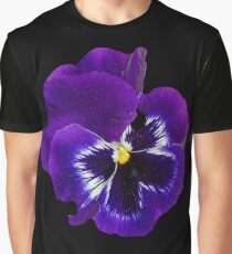 Pansy Purple Flower Beautiful Meditation Yoga Peace Garden Graphic T-Shirt