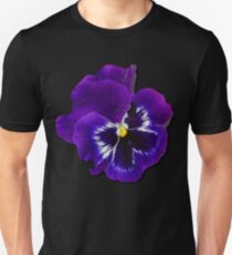 Pansy Purple Flower Beautiful Meditation Yoga Peace Garden Unisex T-Shirt