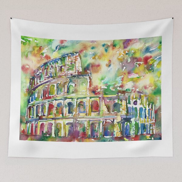 Item preview, COLOSSEUM - watercolor painting designed and sold by lautir.