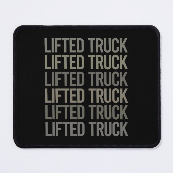 Item preview, Gray Text Art Lifted Trucks designed and sold by TartSpiderWeb.