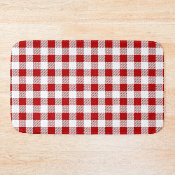 Item preview, Red and White Buffalo Plaid Pattern designed and sold by starrylite.