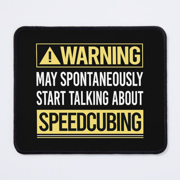 Item preview, Warning About Speedcubing Speedcube Speedcuber Speed Cubing designed and sold by WrightTrouble.