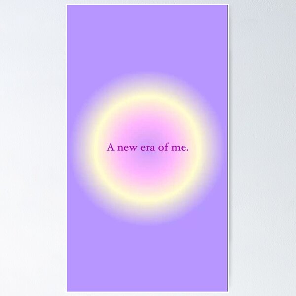 her vibe is pretty aesthetic retro that girl manifestation illustration  colorful aura Poster for Sale by Anavrisss