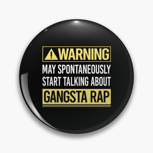 Item preview, Warning About Gangsta Rap Rapping Rapper designed and sold by WrightTrouble.