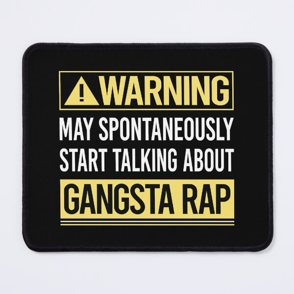 Item preview, Warning About Gangsta Rap Rapping Rapper designed and sold by WrightTrouble.