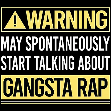 Artwork thumbnail, Warning About Gangsta Rap Rapping Rapper by WrightTrouble