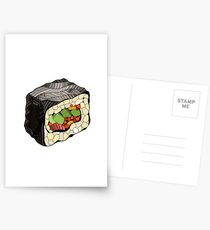 Sushi-Abbildung Postkarten