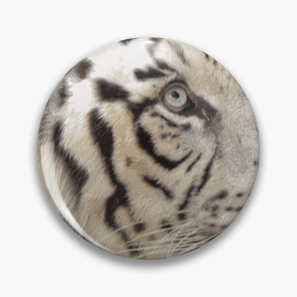 Item preview, White Tiger Hand Drawn Painting designed and sold by AnimalLover4eva.