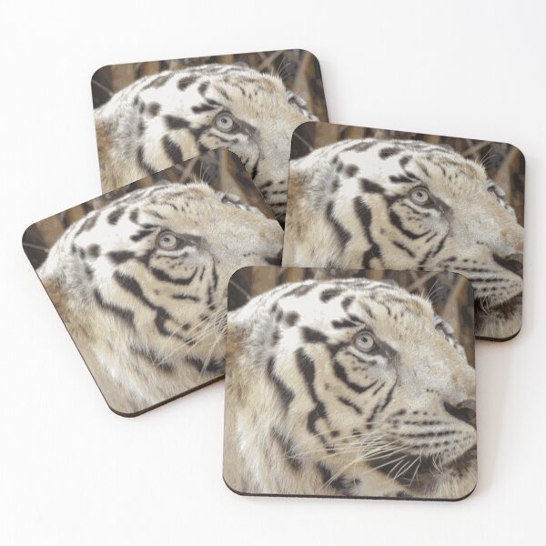 Item preview, White Tiger Hand Drawn Painting designed and sold by AnimalLover4eva.