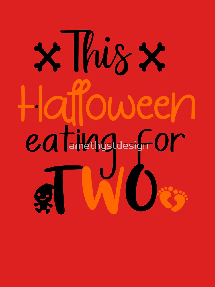 " Funny Halloween Pregnancy Announcement This Halloween Eating For