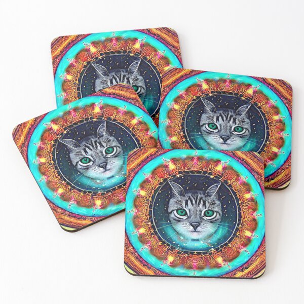 Item preview, Cosmic Cat Mandala designed and sold by darlene80184.
