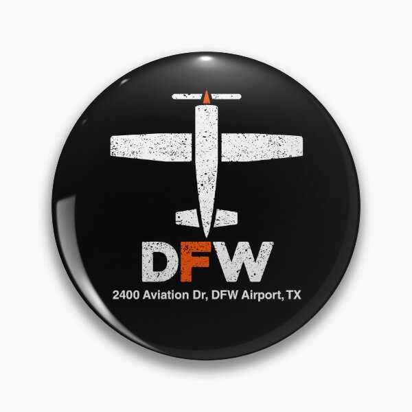 Item preview, Dallas Fort Worth Airport, Gift for Pilots designed and sold by Venue Pin.