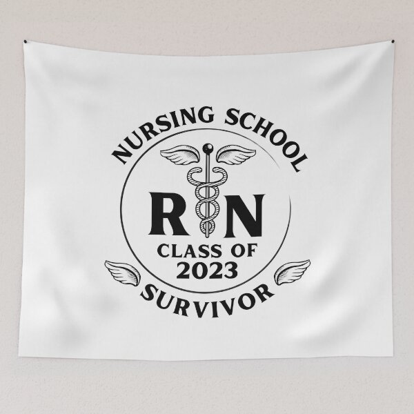 Item preview, Nursing School Survivor Class of 2023 RN Nurse designed and sold by Betsytiptoe.