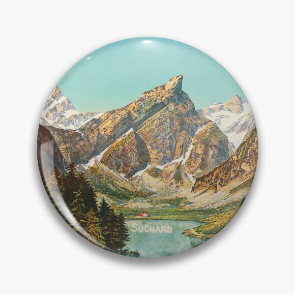 Item preview, CHOCOLAT SUCHARD Swiss Alps Chocolates 1910 Vintage Poster Advertisement designed and sold by retroposters.