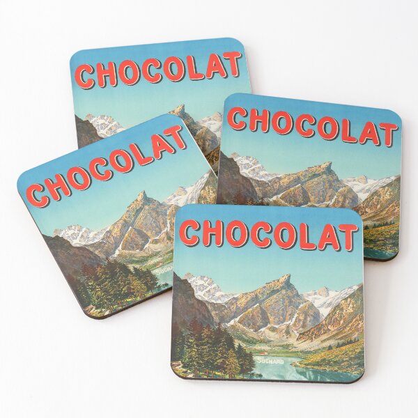Item preview, CHOCOLAT SUCHARD Swiss Alps Chocolates 1910 Vintage Poster Advertisement designed and sold by retroposters.