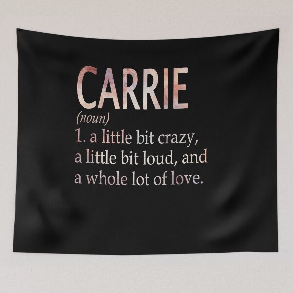 Item preview, Carrie Girl Name Definition designed and sold by Reggiewaz.