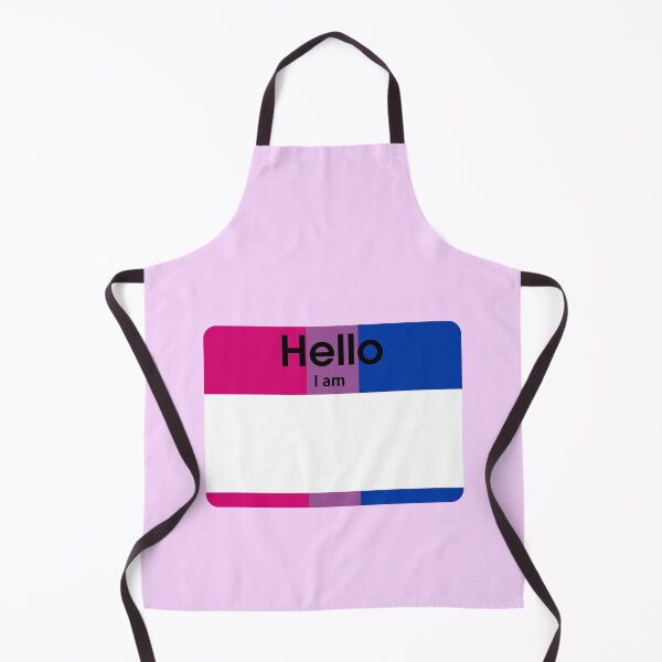 Item preview, Hello I Am Bisexual Blank PRIDE Name Tag designed and sold by everything4eva.