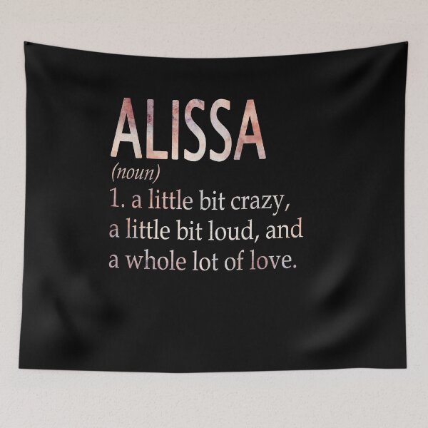 Item preview, Alissa Girl Name Definition designed and sold by Alexmdast.