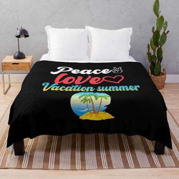 Item preview, Funny Peace Love holiday Vacation summer sea Beach  designed and sold by Mac Store.