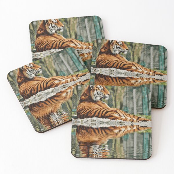 Item preview, Bengal Tiger Resting by The River designed and sold by AnimalLover4eva.